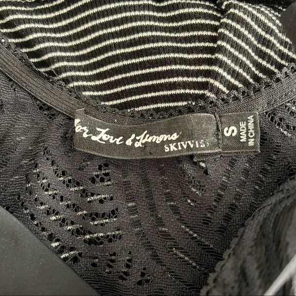 For love and lemons rare skivvies black lace slip dress small - Picture 2 of 5